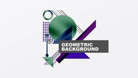 Geometric background showcasing sharp lines, contrasting colors, and Stock Illustration