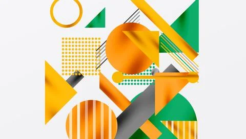 Geometric background showcasing sharp lines, contrasting colors, and イラスト素材