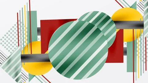 Geometric background showcasing sharp lines, contrasting colors, and Stock Illustration