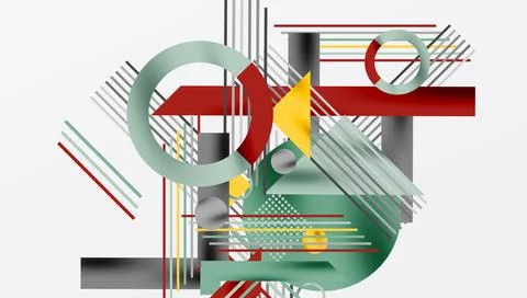 Geometric background showcasing sharp lines, contrasting colors, and Illustrazione stock