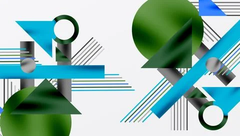 Geometric background showcasing sharp lines, contrasting colors, and イラスト素材