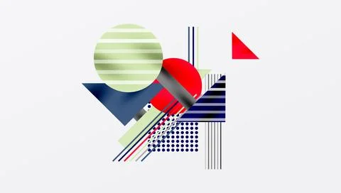 Geometric background showcasing sharp lines, contrasting colors, and Stock Illustration