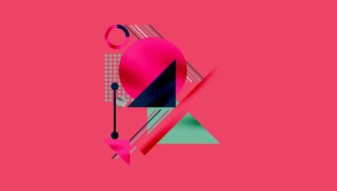 Geometric background showcasing sharp lines, contrasting colors, and Illustrazione stock