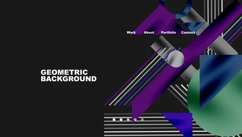 Geometric background showcasing sharp lines, contrasting colors, and イラスト素材