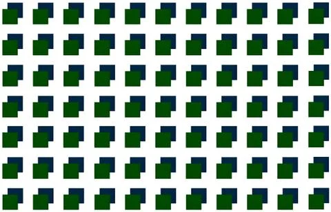 Geometric background square on each other green blue on white background, abs Illustrazione stock