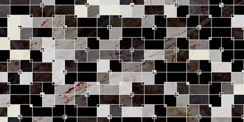 Geometric background square shape and marble texture Illustrazione stock