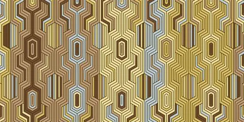 Geometric background with stripes pattern wavy lines Stock Illustration