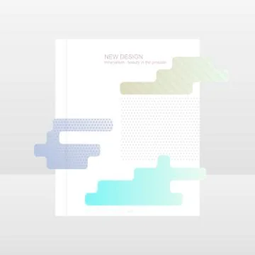 Geometric background template covers, flyers, banners, posters for presentations Stock Illustration