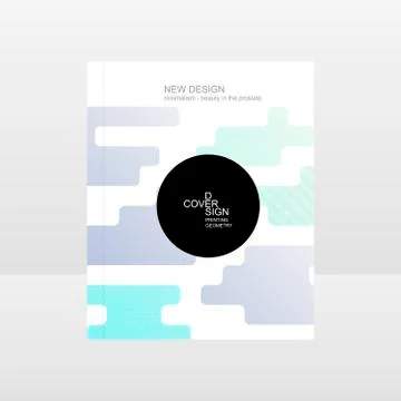Geometric background template covers, flyers, banners, posters for presentations Stock Illustration