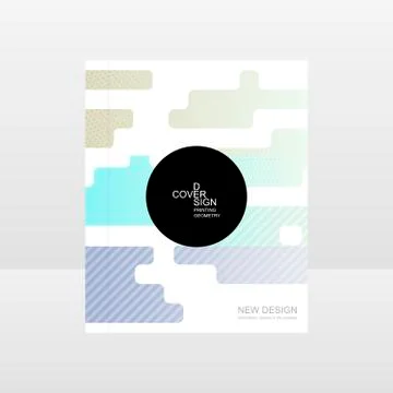 Geometric background template covers, flyers, banners, posters for presentations Stock Illustration