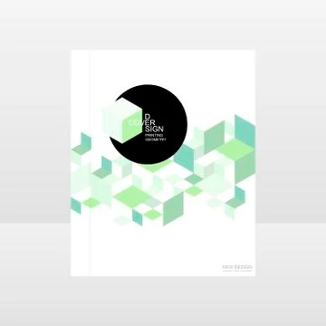 Geometric background template covers, flyers, banners, posters for presentations Stock Illustration