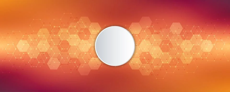 Geometric background texture with molecular structures and chemical engineering Stock Illustration