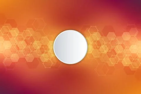 Geometric background texture with molecular structures and chemical engineering Stock Illustration