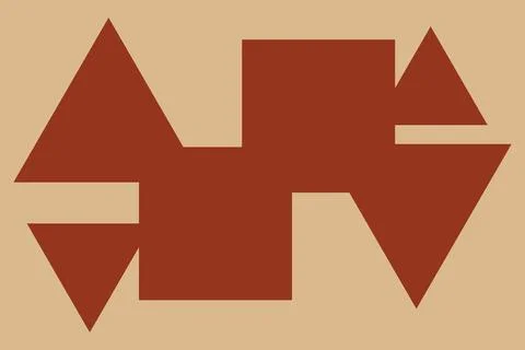 Geometric Background Triangle Shapes and Designs Brown Colors Abstract 库存插图