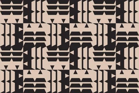 Geometric Background Triangle Shapes and Designs Brown Colors Geometric Pattern 库存插图