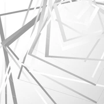 Geometric background w/ random squares. Edgy monochrome pattern with intersec Stock Illustration