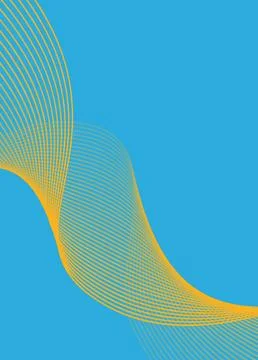 Geometric background with wavy line pattern. Stock Illustration