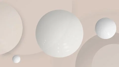 Geometric background with white circles rotating around their axis Stock Footage 279433667