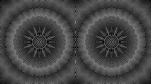 Geometric background with zigzag lines and repeating patterns Stock Illustration