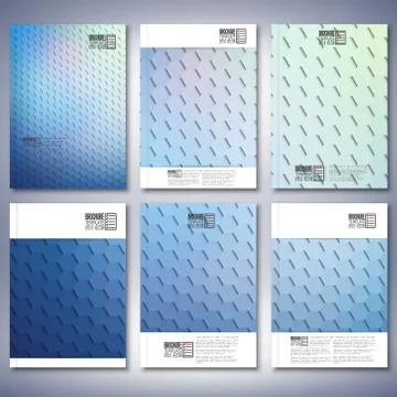 Geometric backgrounds, abstract hexagonal patterns. Brochure, flyer or report イラスト素材