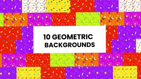 Geometric Backgrounds ~ After Effects Template #237634893