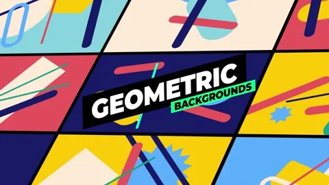 Geometric Backgrounds 스톡 After Effects