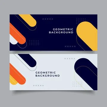Geometric banner background Illustrazione stock