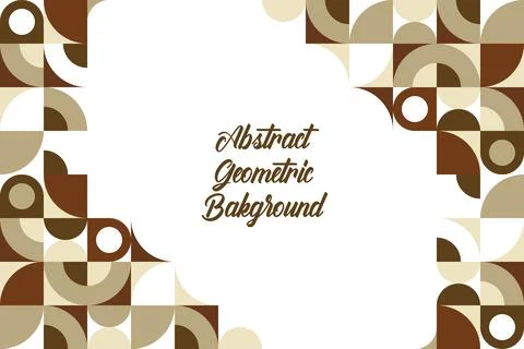 Geometric banner template background. Stock Illustration