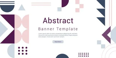 Geometric banner template Illustrazione stock