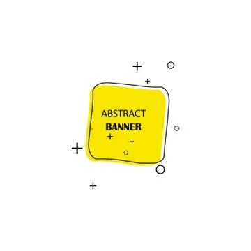 Geometric banners. Promo labels. Vector geometric shapes for advertising Stock Illustration