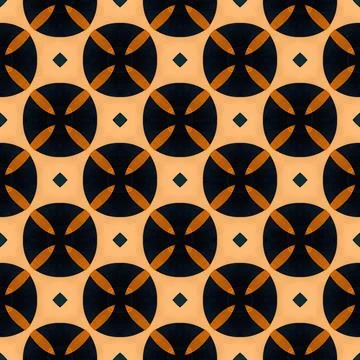 Geometric Batik Design High Resolution JPG Background Pattern Stock Illustration