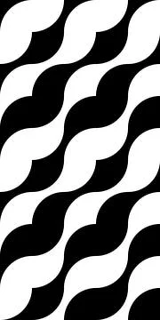 Geometric Bauhaus composition. Waves pattern. Vector 스톡 일러스트