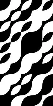Geometric Bauhaus waves pattern. Vector イラスト素材
