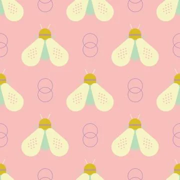 Geometric bee geometric pattern 스톡 일러스트