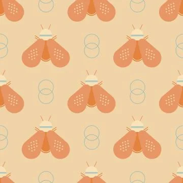 Geometric bee geometric pattern 스톡 일러스트