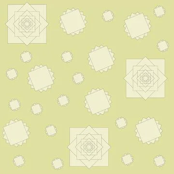 Geometric beige pattern with squares in a chaotic order (3) Stock Illustration
