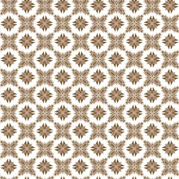 Geometric biege seamless pattern black on white background Stock Illustration