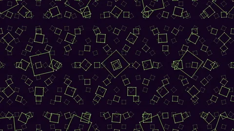 Geometric black and green pattern of triangles, squares, and rectangles Stock Footage 322755349