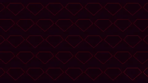 Geometric black and red triangle diamond pattern Video stock 311751916
