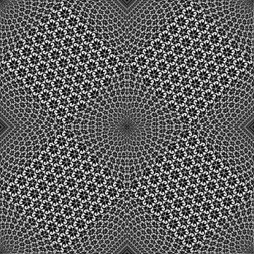 Geometric black and white elements background Stock Illustration