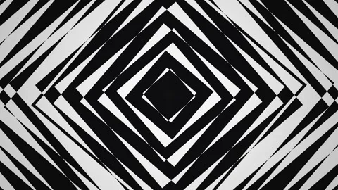 Geometric black and white pattern with diamond shapes Stock Footage 339367525