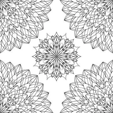 Geometric black and white pattern. Stock Illustration