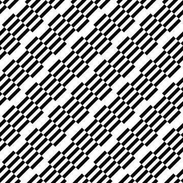 Geometric black and white pattern. Seamlessly repeatable. Illustrazione stock