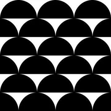 Geometric black and white pattern / background. Seamlessly repeatable. Illustrazione stock