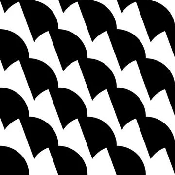 Geometric black and white pattern / background. Seamlessly repeatable. Illustrazione stock