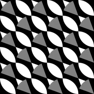 Geometric black and white pattern / background. Seamlessly repeatable. 스톡 일러스트