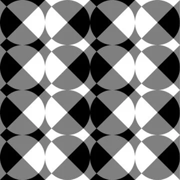 Geometric black and white pattern / background. Seamlessly repeatable. 스톡 일러스트
