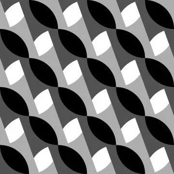 Geometric black and white pattern / background. Seamlessly repeatable. イラスト素材