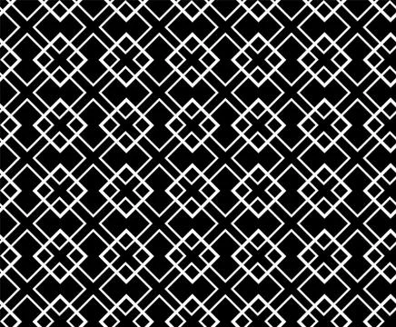 Geometric black and white pattern on black and white background Stock-Illustration