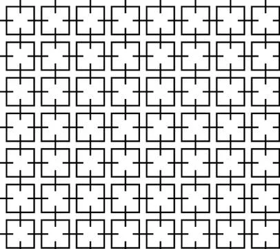 Geometric black and white pattern on black and white background Illustrazione stock